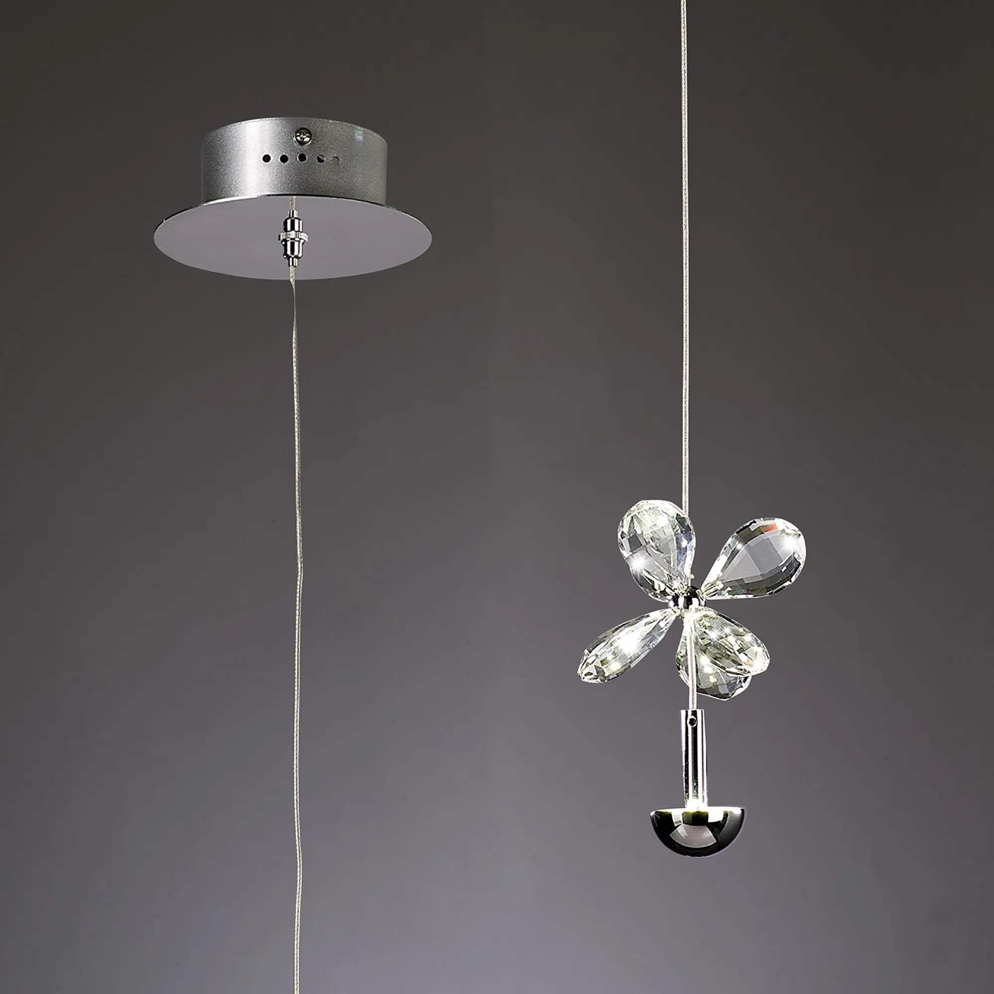 IL31140  Aviva Crystal 2W LED Pendant